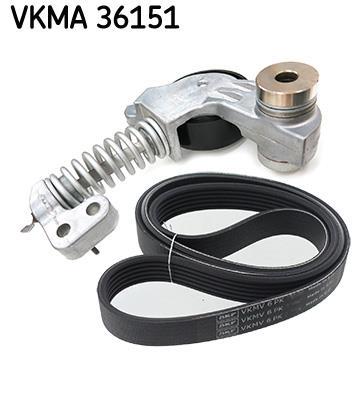 Kit de courroie d'accessoire (Courroie d’alternateur) SKF ref. VKMA 36151